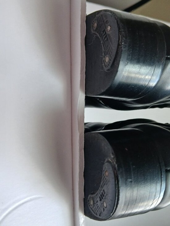 BCBG Max Azaria Black Leather Over The Knee Equestrian Style Riding Boots Size 8 - Picture 6 of 11